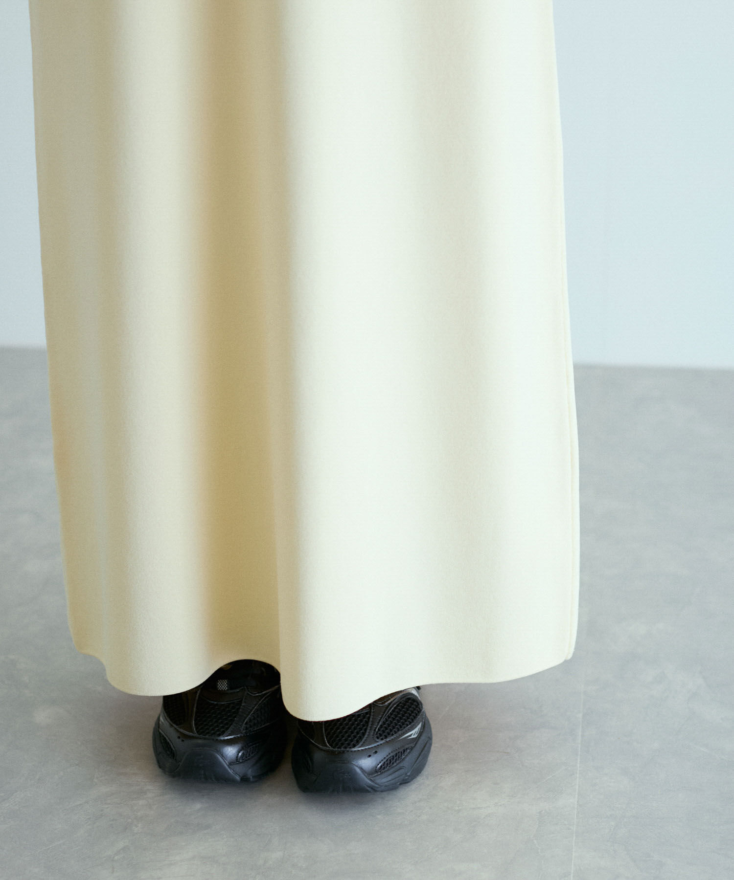 ADAM ET ROPE'「【洗える】ボタンニットポロワンピース」|ワンピース|