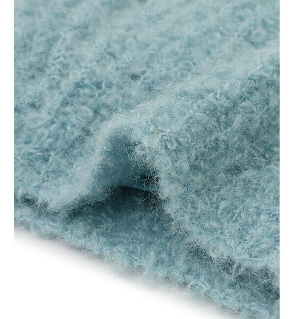 ADAM ET ROPE'「モヘヤウールニットカーディガンブルゾン」|カーディガン|