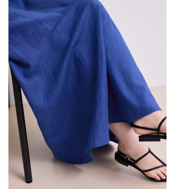 ADAM ET ROPE'「【WEB限定】リネンボリュームスリーブワンピース」|ワンピース|