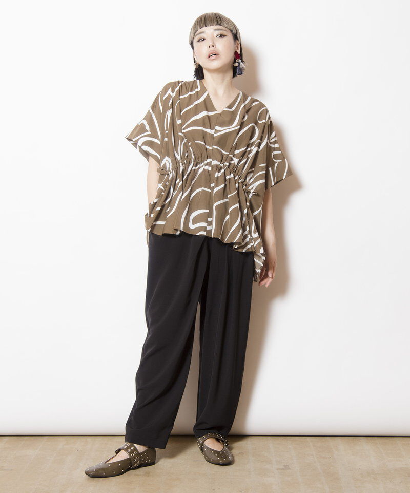  「アシンメトリータックパンツ」|その他|