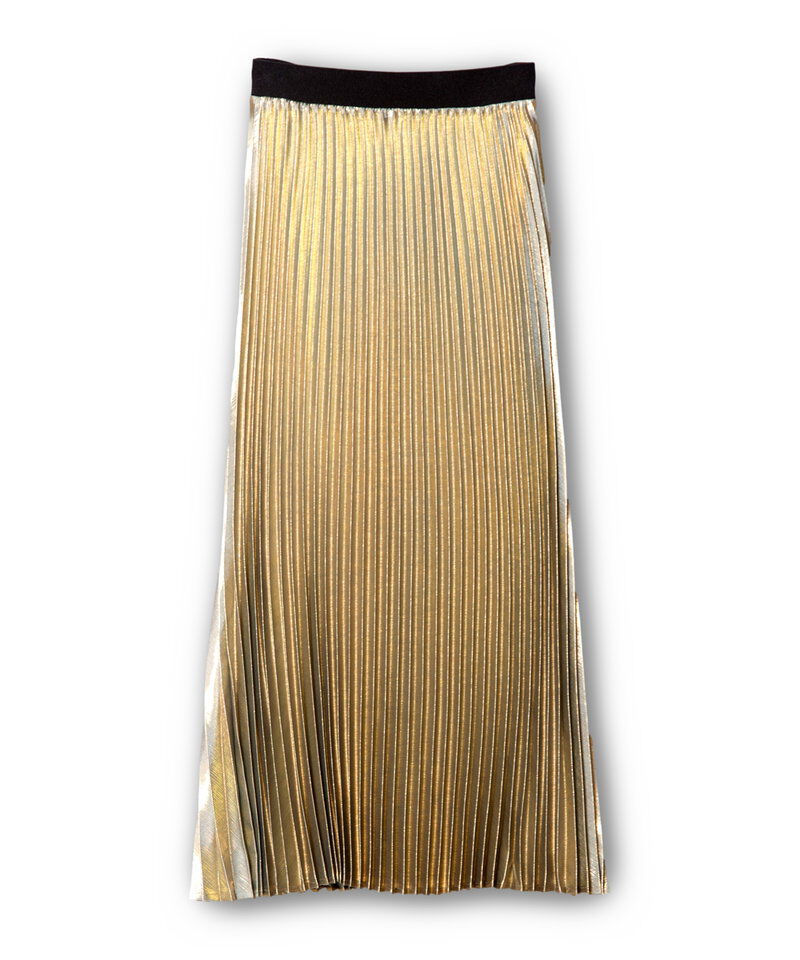  「フォイルコーティングプリーツスカート」|スカート|