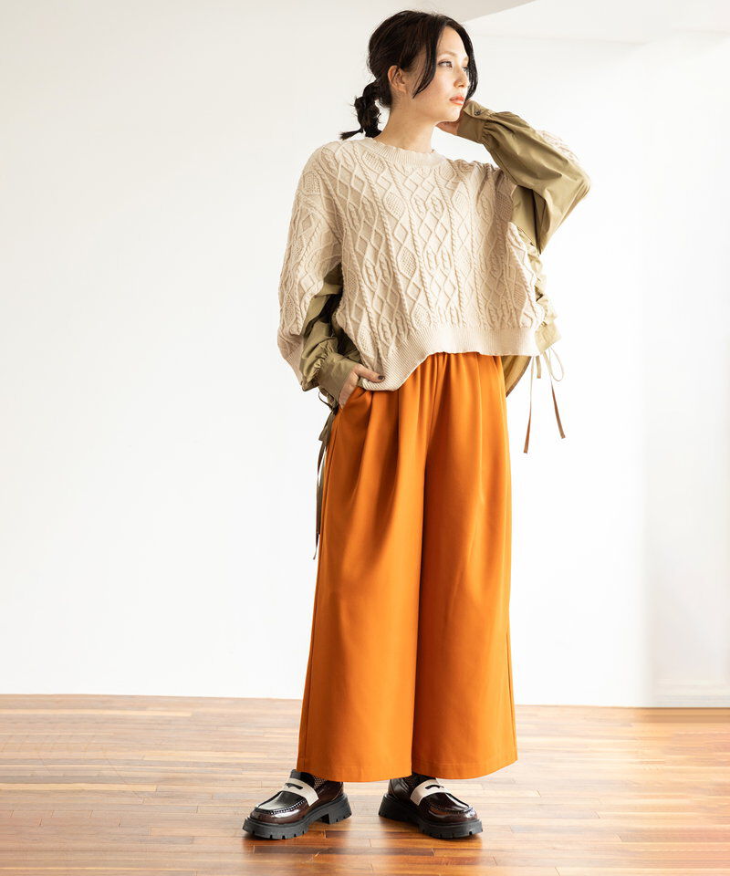  「タックワイドパンツ」|その他|