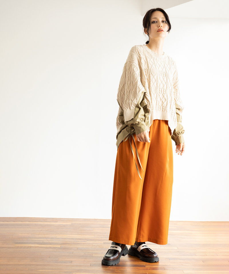  「タックワイドパンツ」|その他|