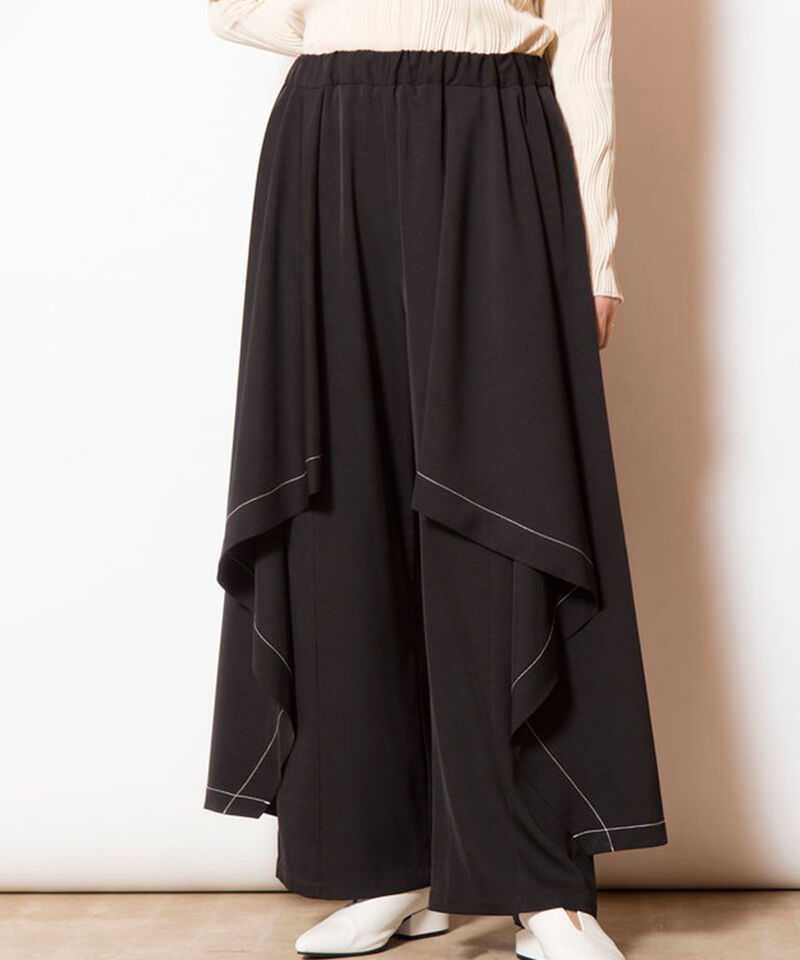  「サイドレイヤードパンツ」|その他|BLACK