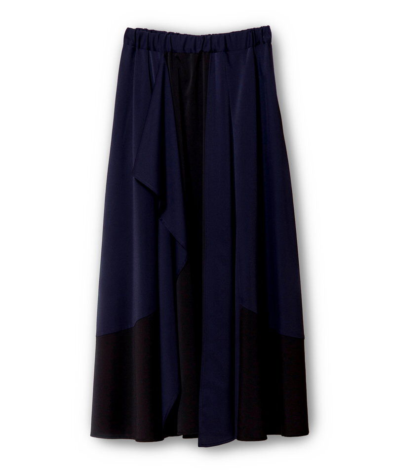  「配色切替フレアースカート」|スカート|