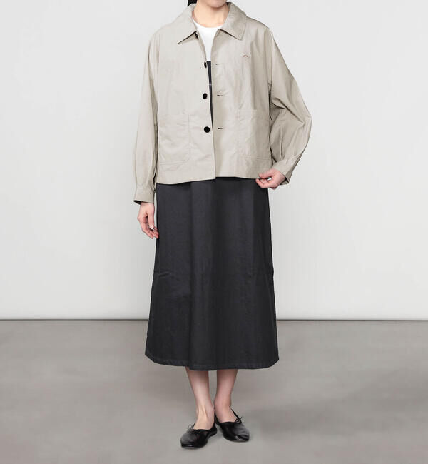 DANTON「DANTON | ナイロンタッサー ドルマンスリーブジャケット WOMEN」|テーラードジャケット|