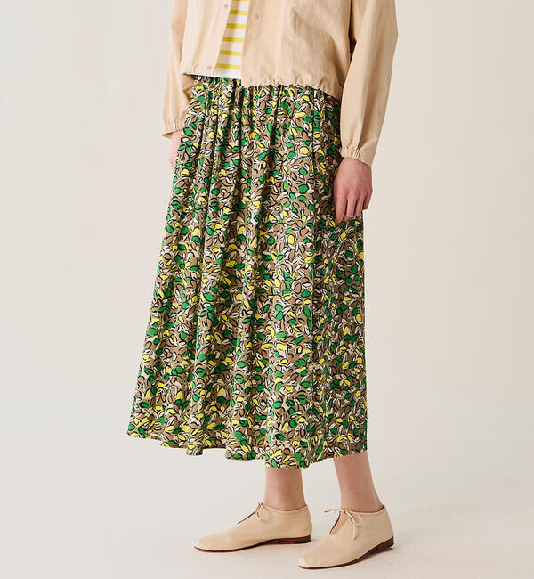 ORCIVAL「ORCIVAL | コットンポプリン プリントAラインスカート WOMEN」|スカート|