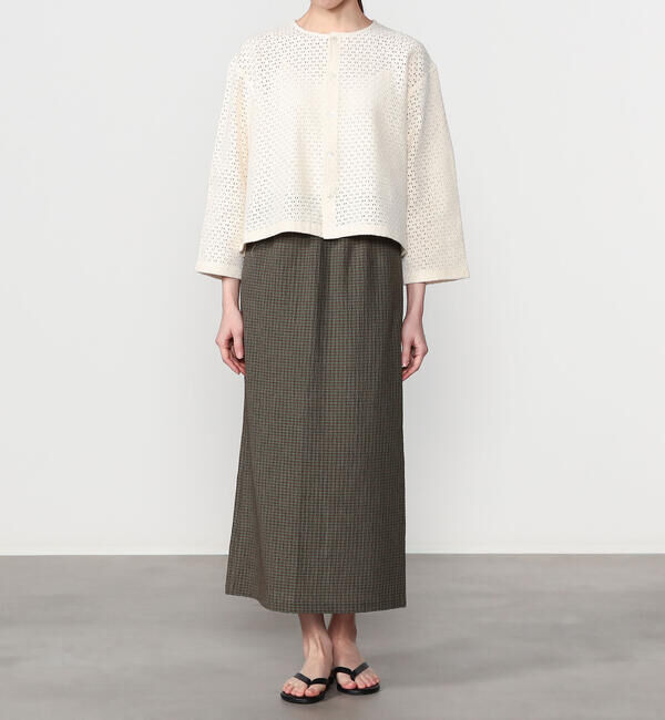  「BRACCAE | シャーリング タイトスカート WOMEN」|スカート|