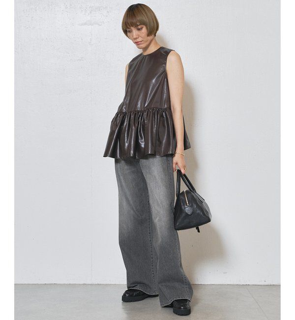  「ギャザーノースリーブブラウス」|シャツ・ブラウス|