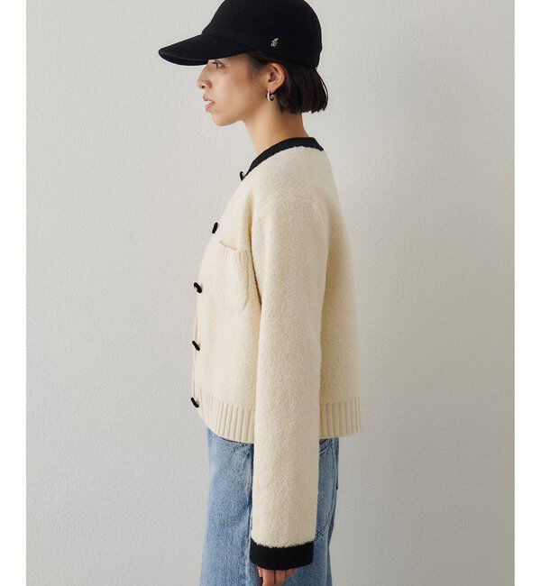  「ブークレーニットジャケット」|ニット・セーター|