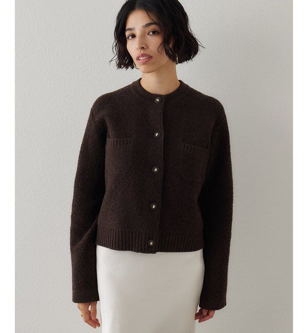  「ブークレーニットジャケット」|ニット・セーター|