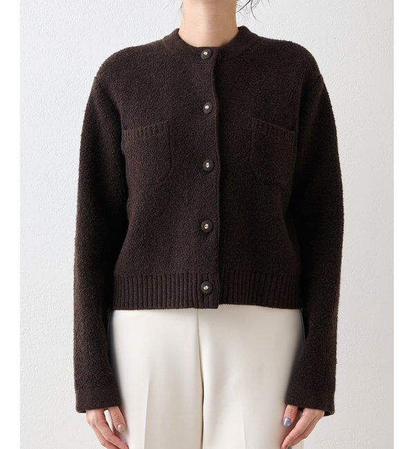  「ブークレーニットジャケット」|ニット・セーター|
