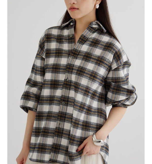  「ピケチェックシャツ」|シャツ・ブラウス|
