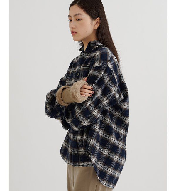  「ピケチェックシャツ」|シャツ・ブラウス|
