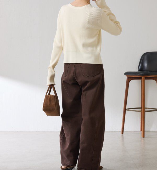  「ラインボタンコンパクトカーディガン」|ニット・セーター|