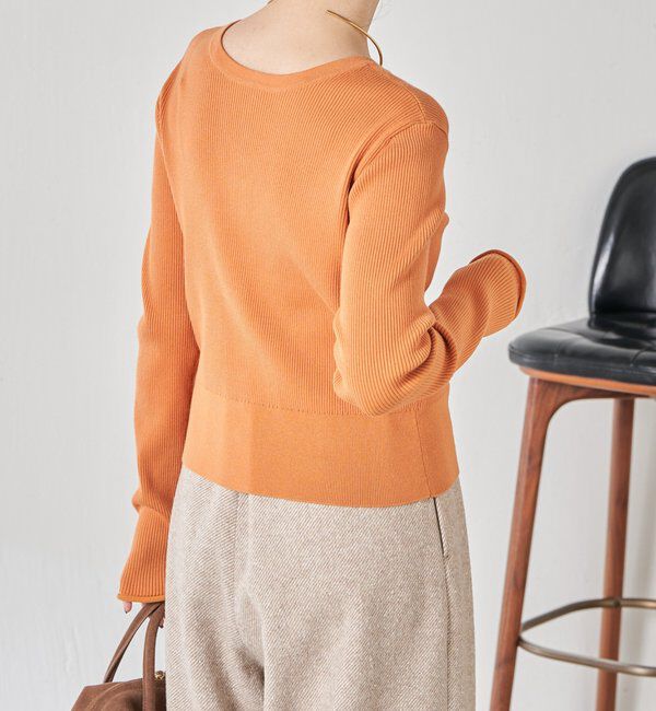  「ラインボタンコンパクトカーディガン」|ニット・セーター|