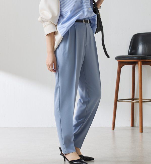  「ジャージスリムテーパードパンツ/セレモニー」|チノ|