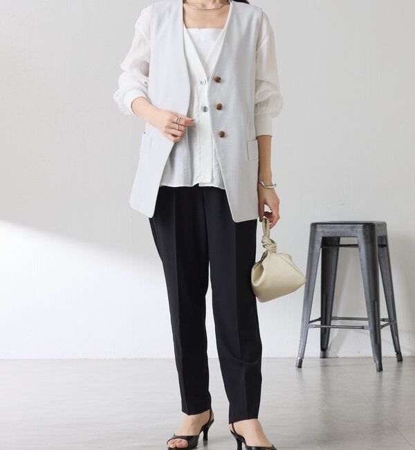  「ジャージスリムテーパードパンツ/セレモニー」|チノ|