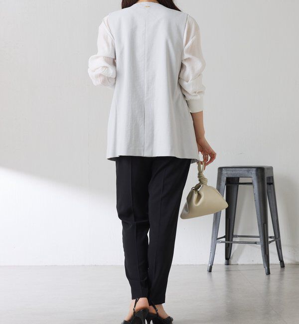  「ジャージスリムテーパードパンツ/セレモニー」|チノ|