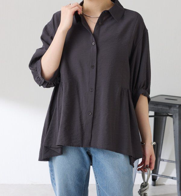  「切替フレアシアーシャツ」|シャツ・ブラウス|