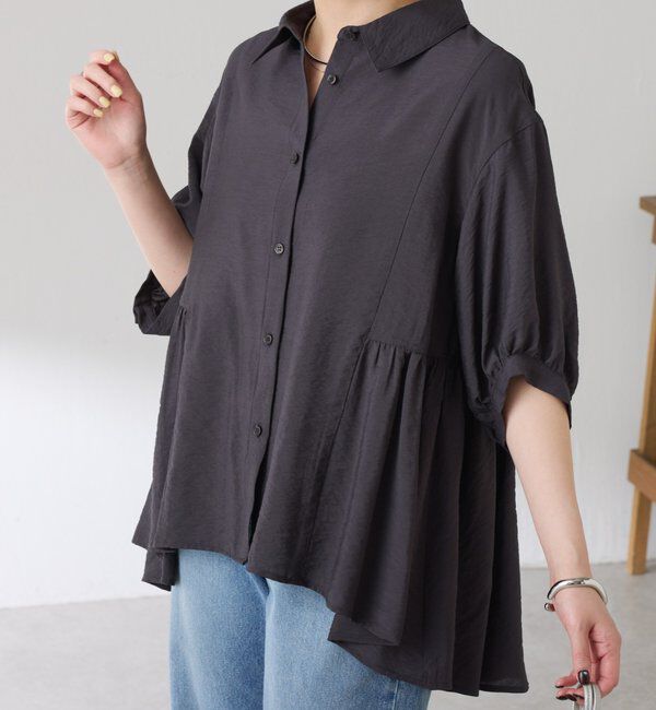  「切替フレアシアーシャツ」|シャツ・ブラウス|