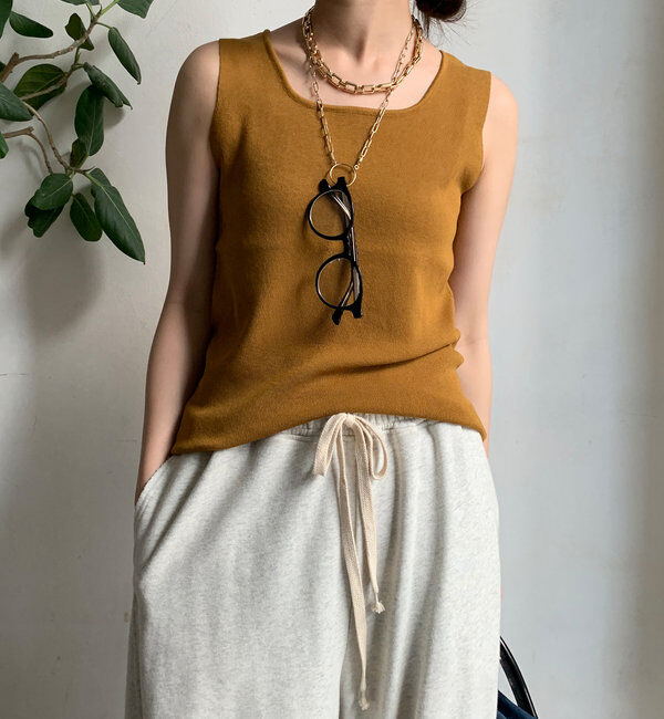  「スクエアニットタンク」|ニット・セーター|