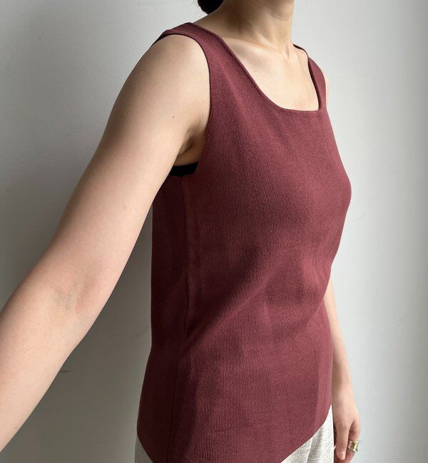  「スクエアニットタンク」|ニット・セーター|