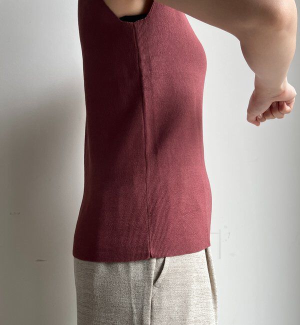  「スクエアニットタンク」|ニット・セーター|
