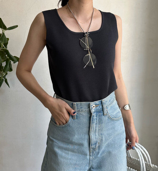  「スクエアニットタンク」|ニット・セーター|