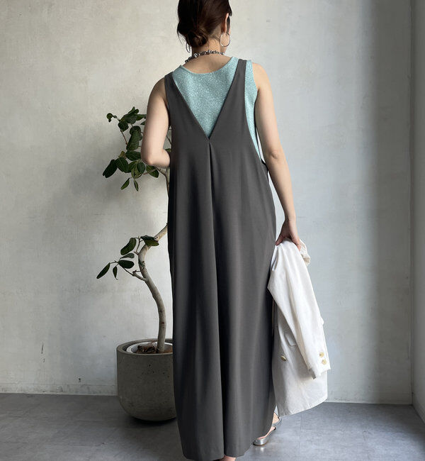  「【新色追加/前後2WAYで着られる】深Vワンピース」|ワンピース|