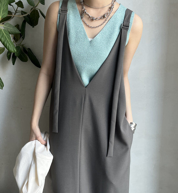  「【新色追加/前後2WAYで着られる】深Vワンピース」|ワンピース|