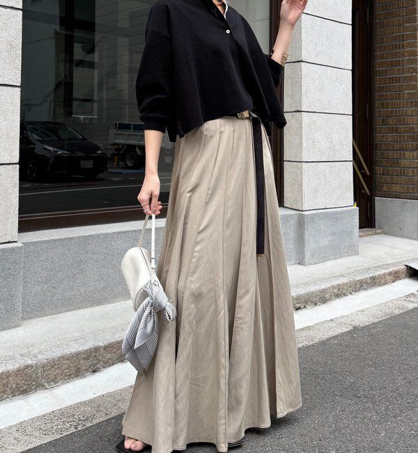  「パネルプリーツスカート」|スカート|