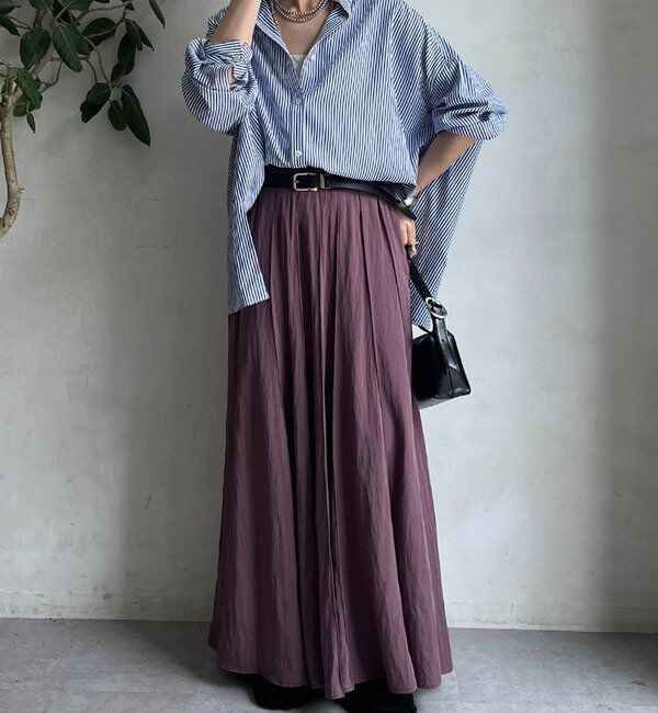  「パネルプリーツスカート」|スカート|