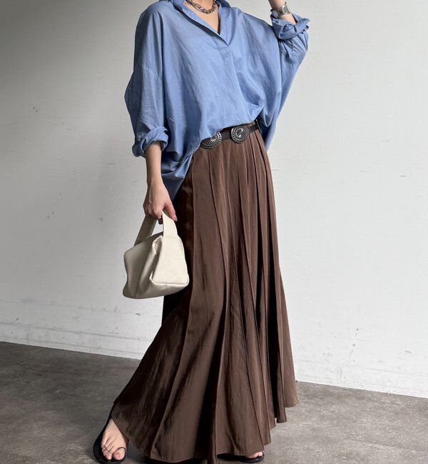  「パネルプリーツスカート」|スカート|