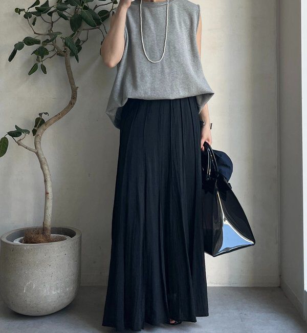  「シアーパネルプリーツスカート」|スカート|