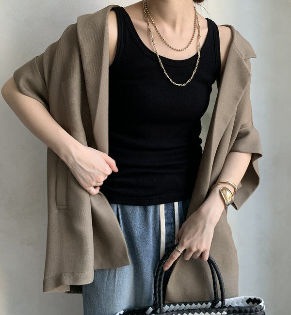  「【新色追加】リブタンク」|Tシャツ・カットソー|