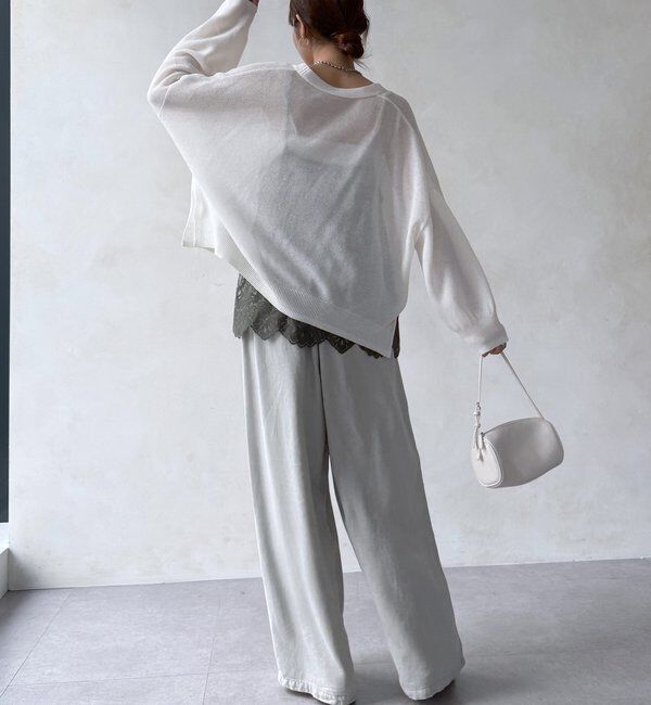  「【新色追加】スカラレースキャミ」|シャツ・ブラウス|