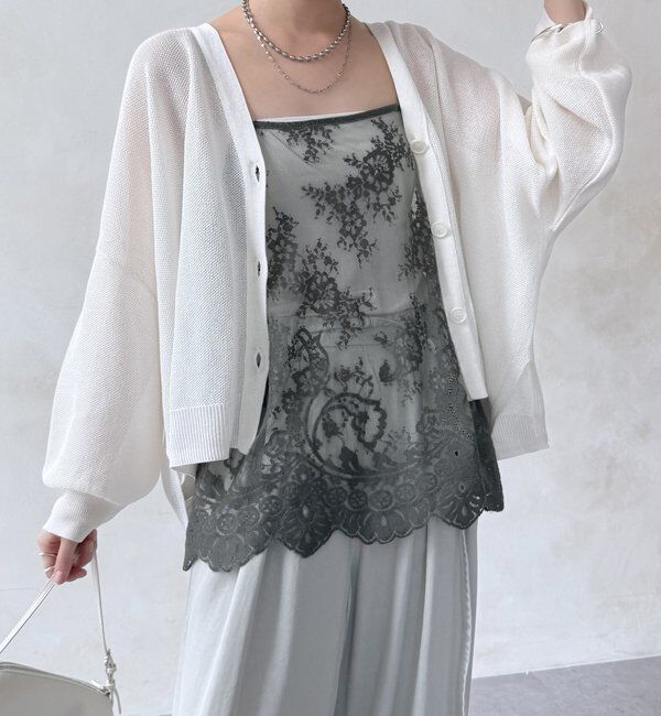  「【新色追加】スカラレースキャミ」|シャツ・ブラウス|