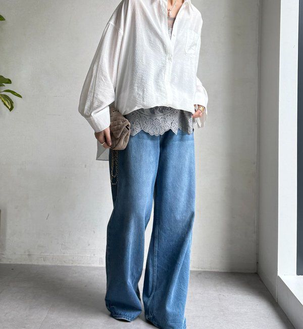  「【新色追加】スカラレースキャミ」|シャツ・ブラウス|