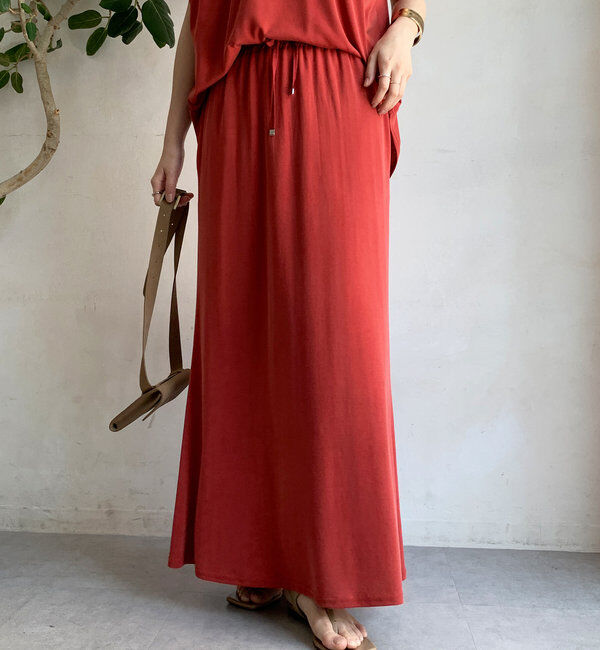  「【セットアップ可】ソフトロングスカート」|スカート|