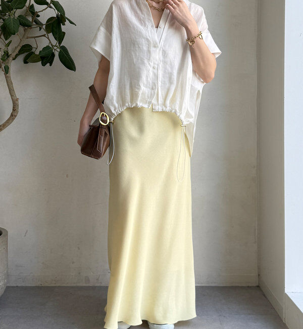  「リネンドロストフレンチシャツ」|シャツ・ブラウス|