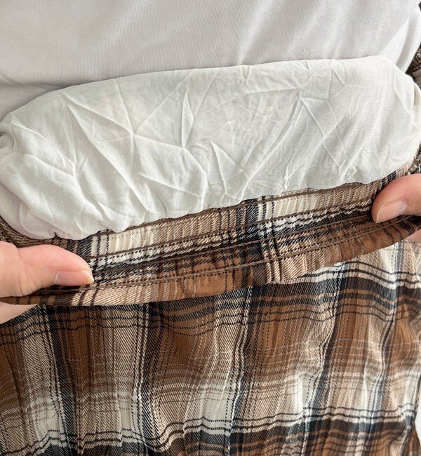  「チェックワッシャースカート」|スカート|