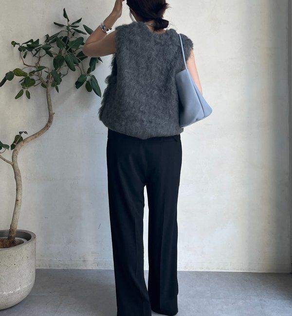  「【REI企画カラーあり】【前後2WAY】シャギーニットベスト」|ニット・セーター|