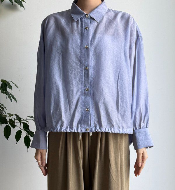  「襟付シアースピンドルブラウス」|シャツ・ブラウス|