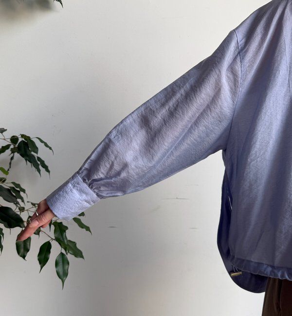  「襟付シアースピンドルブラウス」|シャツ・ブラウス|