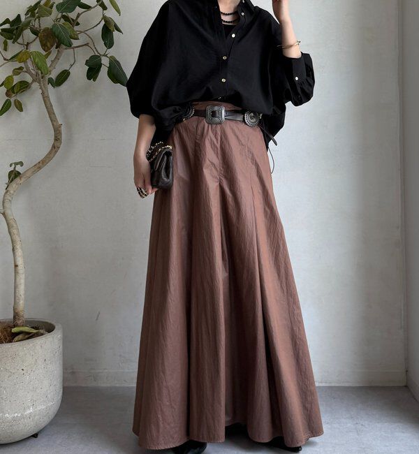  「襟付シアースピンドルブラウス」|シャツ・ブラウス|