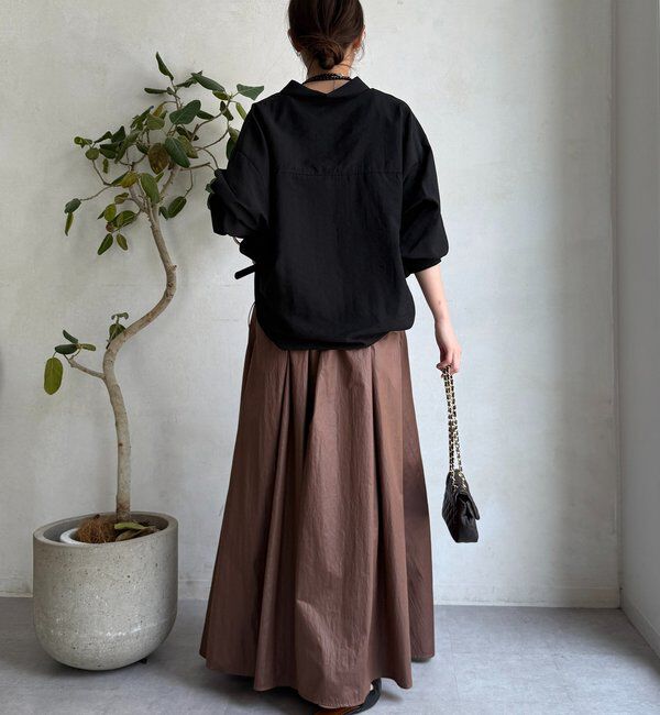  「襟付シアースピンドルブラウス」|シャツ・ブラウス|