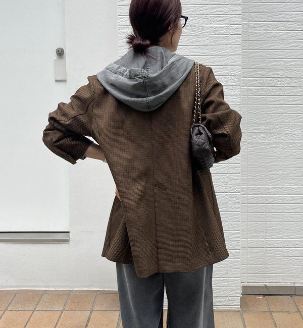  「チェックダブルジャケット」|テーラードジャケット|