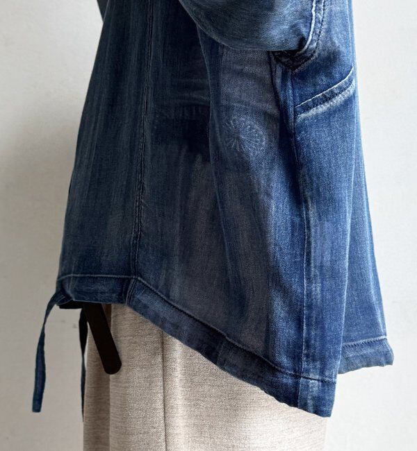  「袖リブシアーデニムドロストシャツ」|シャツ・ブラウス|