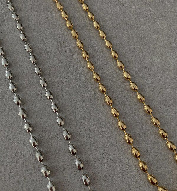  「【インフルエンサー SAKURA企画】アレルギー対応 オーバルチェーンネックレス」|ネックレス|